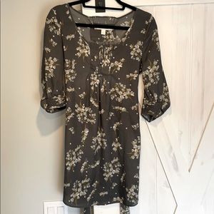 LC Lauren Conrad steely blue floral dress